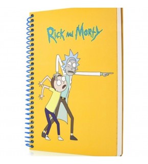 Keskin Color Bloknot Spiralli Rick And Morty A6 80 YP Çizgili 140400-11
