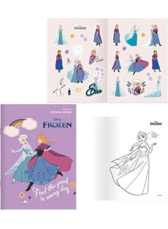 Keskin Color Boyama Kitabı Çıkartmalı Frozen 20x28 8 YP