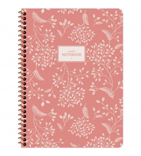 Keskin Color Defter Karton Kapak Spiralli Pas. Flora 16,5x22,5 80 YP Çiz.