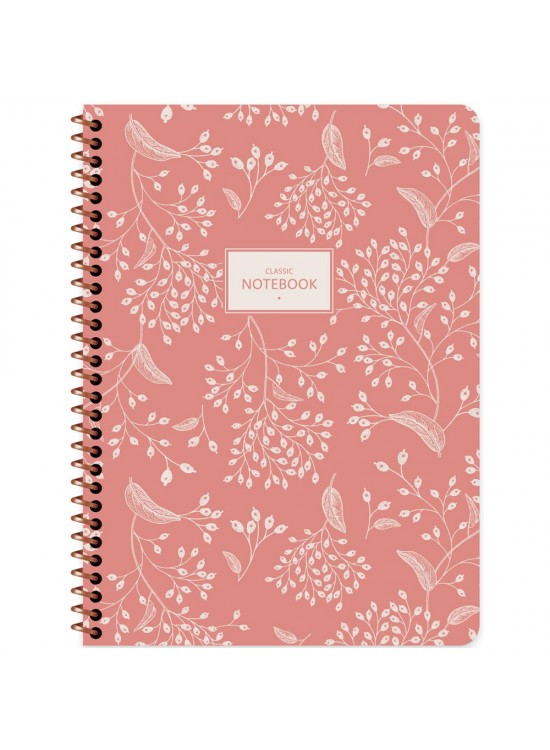 Keskin Color Defter Karton Kapak Spiralli Pas. Flora 16,5x22,5 80 YP Çiz.