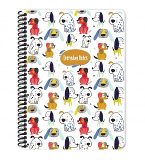 Keskin Color Defter Karton Kapak Spiralli 384341-99 16,x22,5 80 YP Çiz.