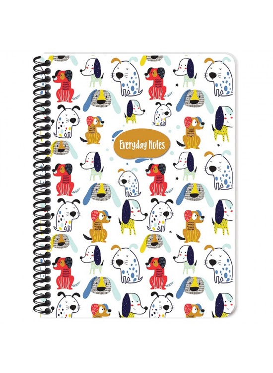 Keskin Color Defter Karton Kapak Spiralli 384341-99 16,x22,5 80 YP Çiz.