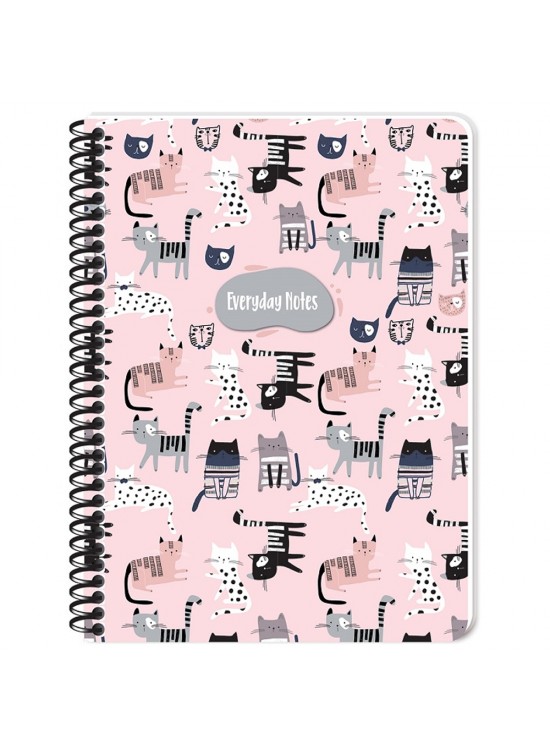 Keskin Color Defter Karton KapakSpiralli 16,x22,5 80 YP Kar. 384342-99