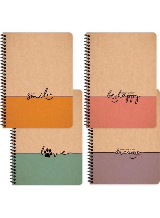 Keskin Color Defter Spiralli Kraft Kp.Words 17x24 80 YP Çizgili 411671-99