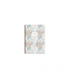 Keskin Color Defter A6 50 YP Çiz.Karton Kp.Spr.La Plume Leaves (1 Adet)