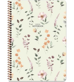 Keskin Color Defter Karton Kapak Spiralli Çizgi 16,5x22,5 80 YP Çiz.