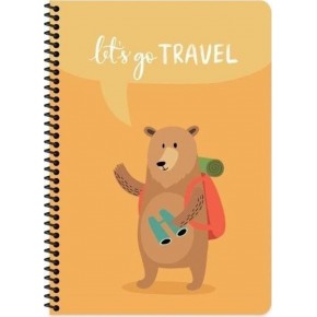 Keskin Color Defter Karton Kapak Spiralli Gezginler 16,5x22,5 80 YP Çiz