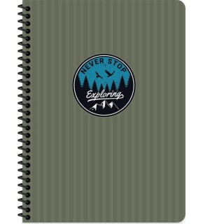 Keskin Color Defter Karton Kapak Spiralli Outdoor 16,5x22,5 80 YP Düz