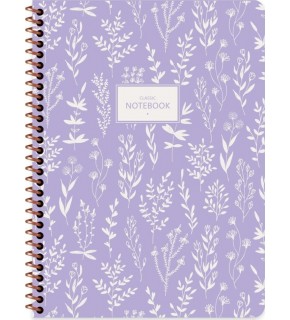 Keskin Color Defter Karton Kapak Spiralli Pst Flora 16,5x22,5 80 YP Düz