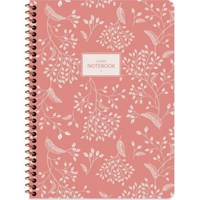 Keskin Color Defter Karton Kapak Spiralli Pst Flora 16,5x22,5 80 YP Düz