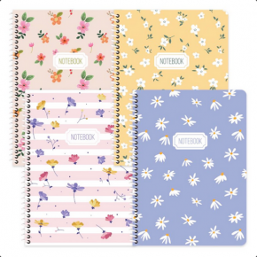 Keskin Color Defter Karton Kapak Spiralli Blume 16,5x22,5 80 YP Çizgili 386841-99