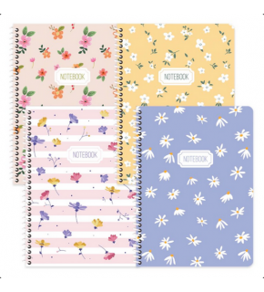 Keskin Color Defter Karton Kapak Spiralli Blume 16,5x22,5 80 YP Çizgili 386841-99