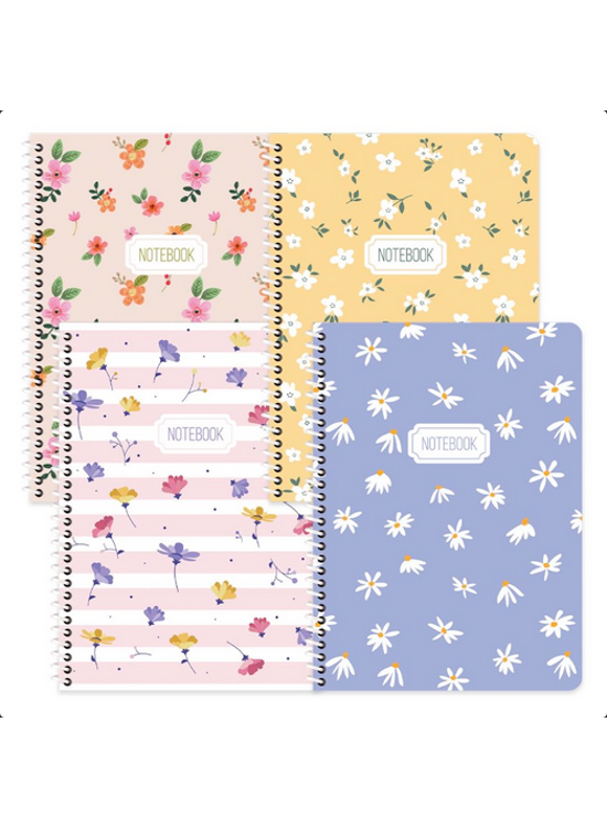 Keskin Color Defter Karton Kapak Spiralli Blume 16,5x22,5 80 YP Çizgili 386841-99