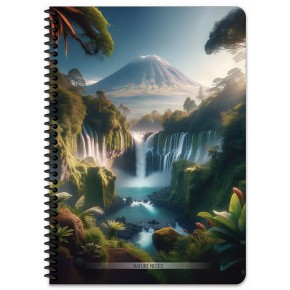 Keskin Color Defter Karton Kapak Spiralli Nature 16,5x22,5 80 YP Çizgili 387041-99