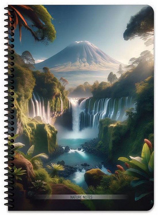 Keskin Color Defter Karton Kapak Spiralli Nature 16,5x22,5 80 YP Çizgili 387041-99