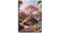 Keskin Color Defter Karton Kapak Spiralli Nature 16,5x22,5 80 YP Çizgili 387041-99