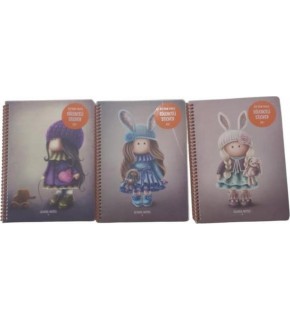 Keskin Color Defter Karton Kapak Spiralli Tilda 16,5x22,5 80 YP Kareli 387642-99