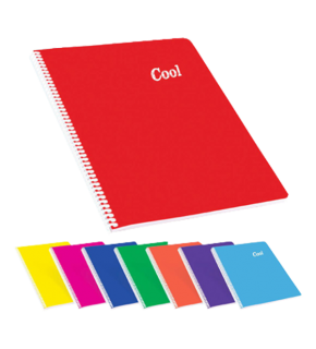 Keskin Color Defter Plastik Kapak Spiralli Cool A4 60 YP Kare (1 Adet)