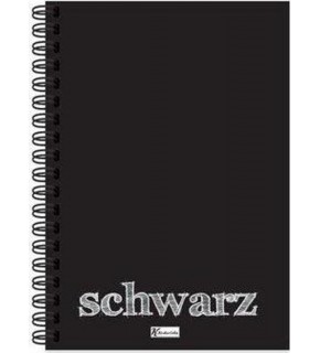 Keskin Color Defter Plastik Kapak Spiralli Schwarz 14x20 40 YP Düz 350510-99