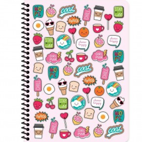 Keskin Color Defter Plastik Kapak Spiralli Sweet 16,5x22,5 80 YP Çiz.333091-99