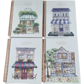 Keskin Color Defter Spiralli Karton Kapak 16,5x22,5 80 Yp.Çizgili La Plume Shop