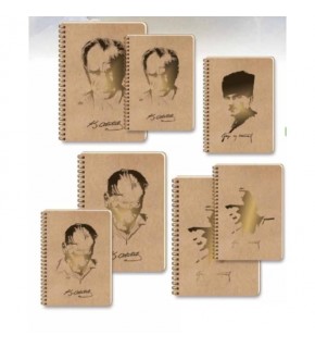 Keskin Color Defter Spiralli S.Kp Funky -Atatürk 16,5x22,5 80 Yp.Çizgsz