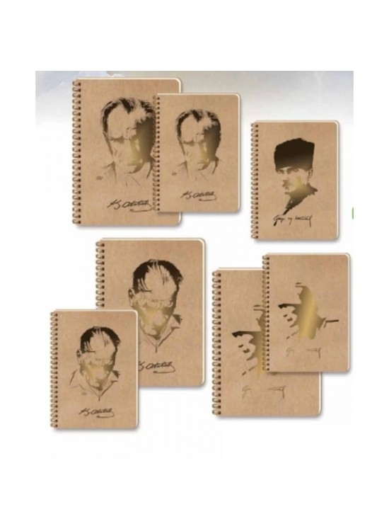 Keskin Color Defter Spiralli S.Kp Funky -Atatürk 16,5x22,5 80 Yp.Çizgsz