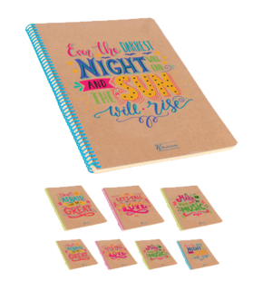 Keskin Color Doodles Ciltli Defter A4 100 YP Kare 415632-99 (1 Adet)
