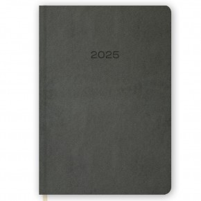 Keskin Color Günlük Termo Deri Ajanda Gri 14x20 2025