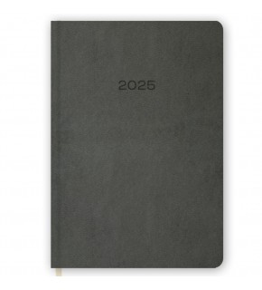 Keskin Color Günlük Termo Deri Ajanda Gri 14x20 2025