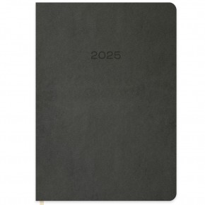 Keskin Color Günlük Termo Deri Ajanda Gri 16x24 2025