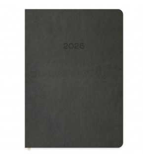 Keskin Color Günlük Termo Deri Ajanda Gri 16x24 2025