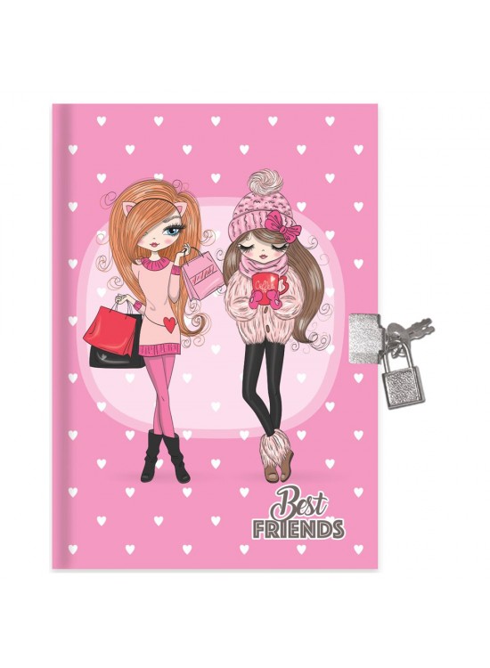 Keskin Color Hatıra Defteri Kilitli Best Friends 80 YP 14x20 Keskin Color Hatıra Defteri Kilitli Best Friends 80 YP 14x20