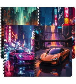Keskin Color Karton Kp.Spr.Arabalar Defter 16,5x22,5 80 Yp.Çiz.