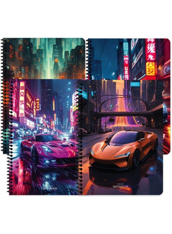Keskin Color Karton Kp.Spr.Arabalar Defter 16,5x22,5 80 Yp.Çiz.