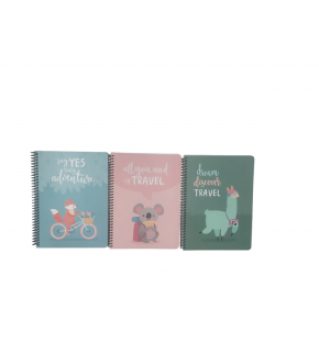 Keskin Color Karton Kp.Spr.Hayvanlar Defter 16,5x22,5 80 Yp Çiz.