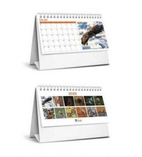 Keskin Color Karton Üçgen Masa Takvim Kuşlar 2026 Mtk-824