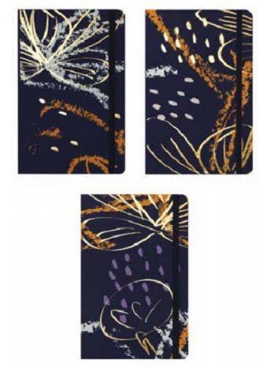 Keskin Color Not Defteri Pronot-Foil Ethnica Lastikli Çizgili 80 YP 13x21 413711-99