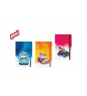 Keskin Color Not Defteri Pronot-Klasikler Lastikli Çizgili 80 YP 13x21 413751-99