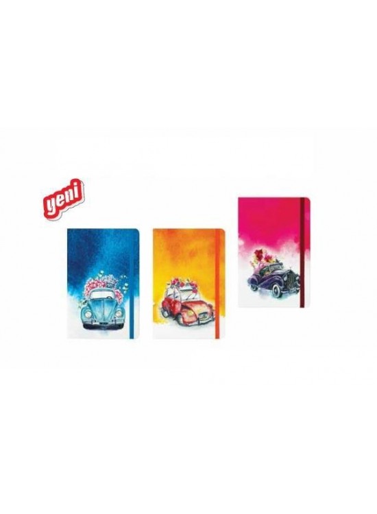 Keskin Color Not Defteri Pronot-Klasikler Lastikli Çizgili 80 YP 13x21 413751-99