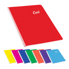 Keskin Color Plastik Kapak Spiralli Cool Defter A4 96 YP Çizgili (1 Adet)