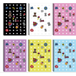 Keskin Color Plastik Kapak Spiralli Fun Defter A6 80 Yp. Çizgili (1 Adet)