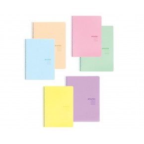 Keskin Color Plastik Kapak Spiralli Pastel Note Defter 17x24 80 Yaprak Çizgili 327751-99 (1 Adet)