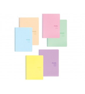Keskin Color Plastik Kapak Spiralli Pastel Note Defter 17x24 80 Yaprak Çizgili 327751-99 (1 Adet)