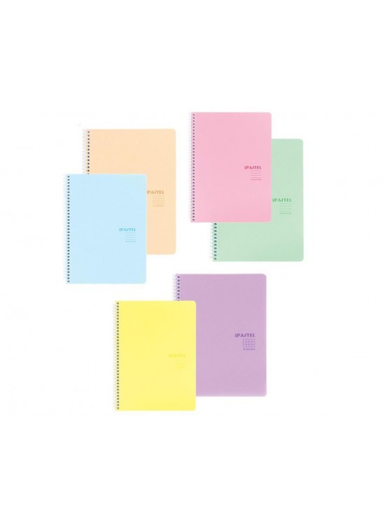 Keskin Color Plastik Kapak Spiralli Pastel Note Defter 17x24 80 Yaprak Çizgili 327751-99 (1 Adet)