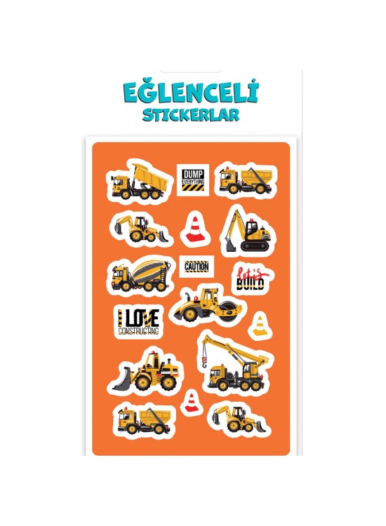 Keskin Color Puffy Sticker Orta Boy İş Makinası 221201-99 Keskin Color Puffy Sticker Orta Boy İş Makinası 221201-99