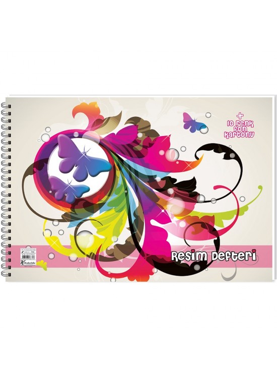 Keskin Color Resim Defteri Fon Kartonlu 25x35 10+10 Yaprak (1 Adet)