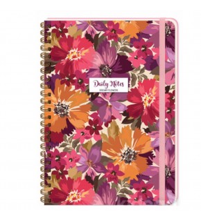 Keskin Color Sert Kapak Spiralli Dreamy Flowers A5 80 YP Çiz.