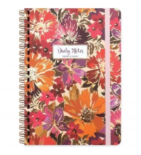 Keskin Color Sert Kapak Spr Flowers Helen A5 80 YP Çizgili