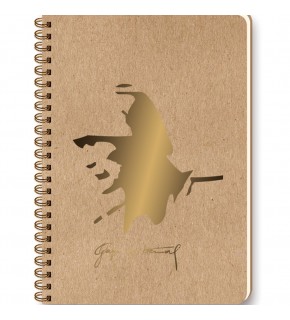 Keskin Color Spiralli Defter Funky Atatürk 16,5x22,5 100 YP Kareli 418112-99